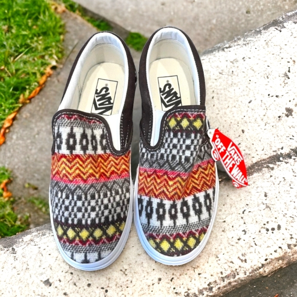 Vans Women's Slip-On Patterned Canvas Sneakers - Multicolor
